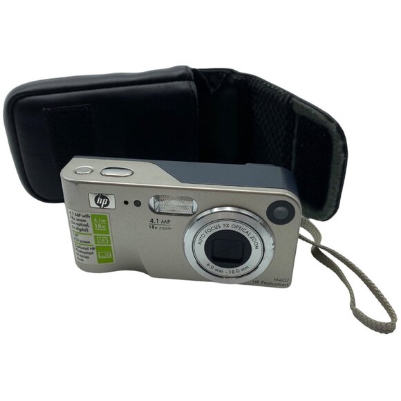 HP Photosmart Digital Camera 4.1 MP 18x Zoom M407 With Black Carrying Case - Picture 5 of 6